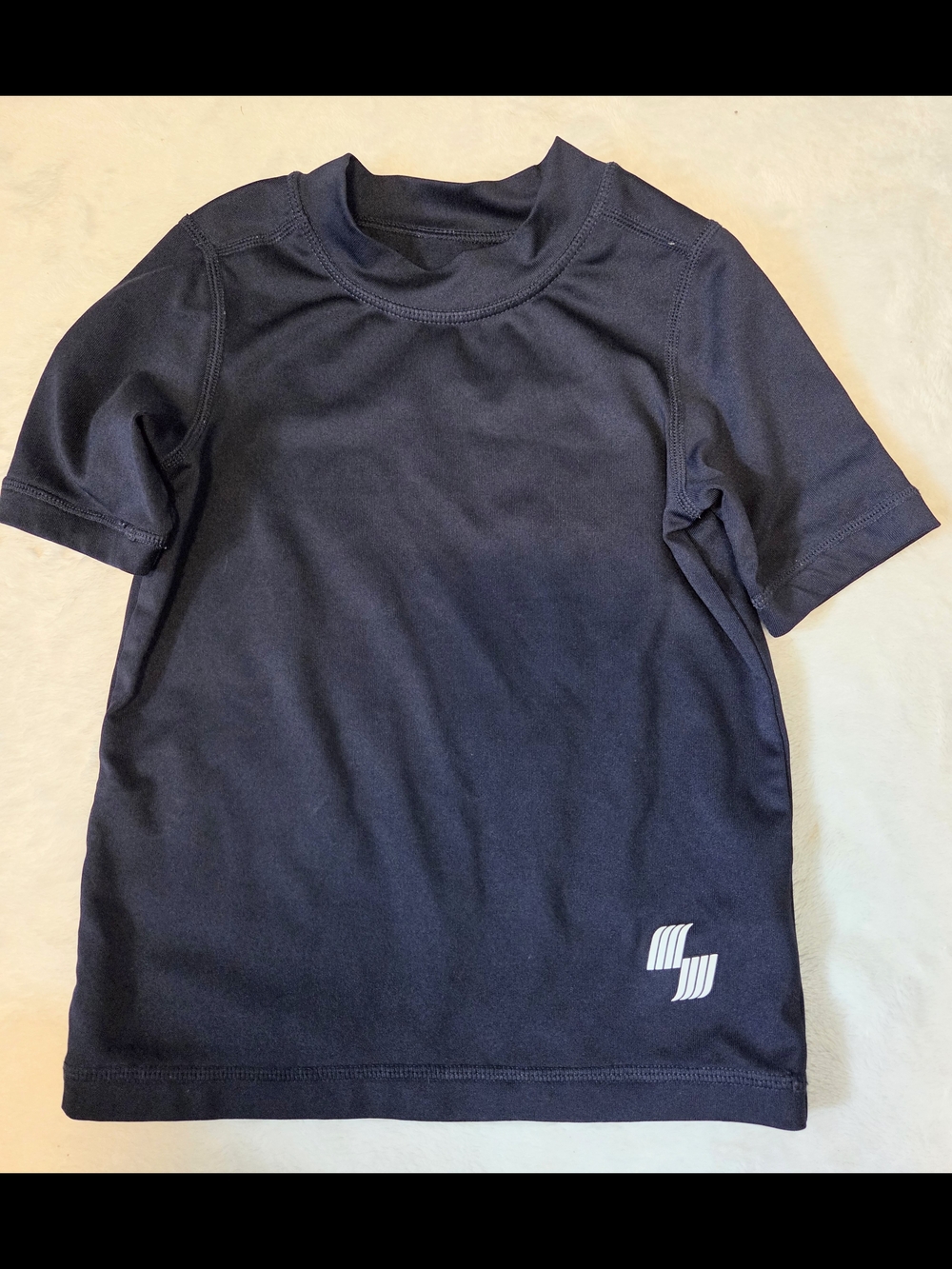 The Children's Place Navy Short Sleeve Active Tee Rash Guard UPF 50+ XS 5T